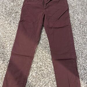 American Eagle Outfitters Men's Dark Red Chinos